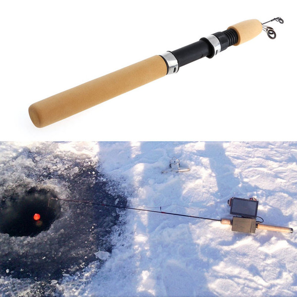 100CM Ultralight Pocket Winter Ice Fishing Fish Rod Mini Tackle Portable Travel