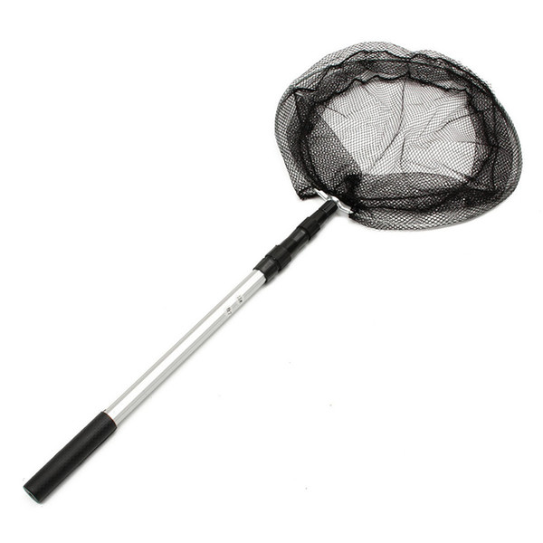 110cm Diaoyutai network aluminum aluminum folding rod handle fish net 2in1 extension rod micro net outdoor sports fishing and hunting