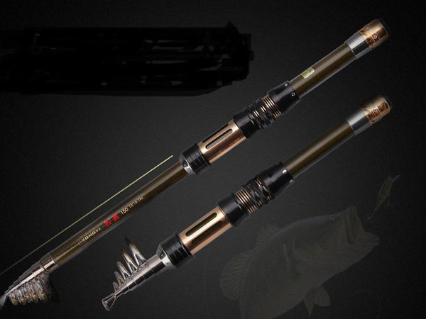 Carbon ultra-hard ultra-short section mini-rod telescopic fishing rod throwing rod fishing gear