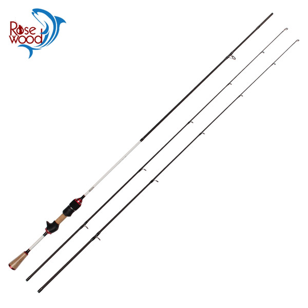 wholesale 2.1m 7' Light Elf Carbon Spinning/Casting Rod 0.8-5g, 2-5LB Test 2 Sections Ultralight Rod, Double Tips One Free