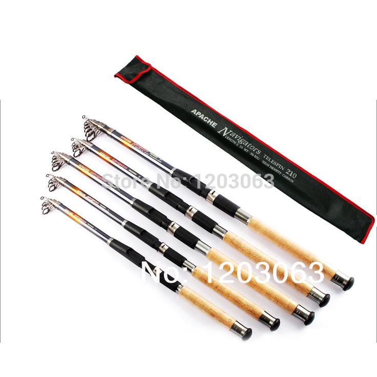 Wholesale-Free shipping 6 segments 3.0M GW Apache Navigators carbon spinning  fishing rods daiwa fishing pole 2.4 2.7 3.0 3.6m