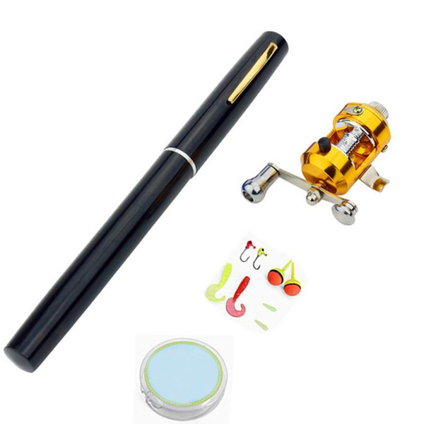 Mini Fishing Pen Fishing Set And Reel Combos Comfortable Non-slip Strong Pulling Force Lightweight Stylish Wearable