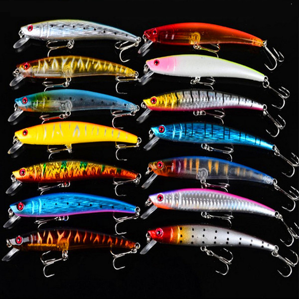 Best Floating Crank minnow bass bait 115mm/11.2g Live Target Laser Wobbler Shadow Pesca set fly fishing hard lures 14colors 20pcs/lot