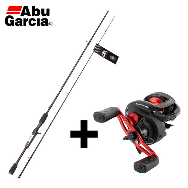 Original Abu Garcia BMAXC662M 1.98m Baitcasting Fishing Rod+Bmax3 5BB6.4:1 202g 8kg BaitCasting Culter Fishing Reel Set