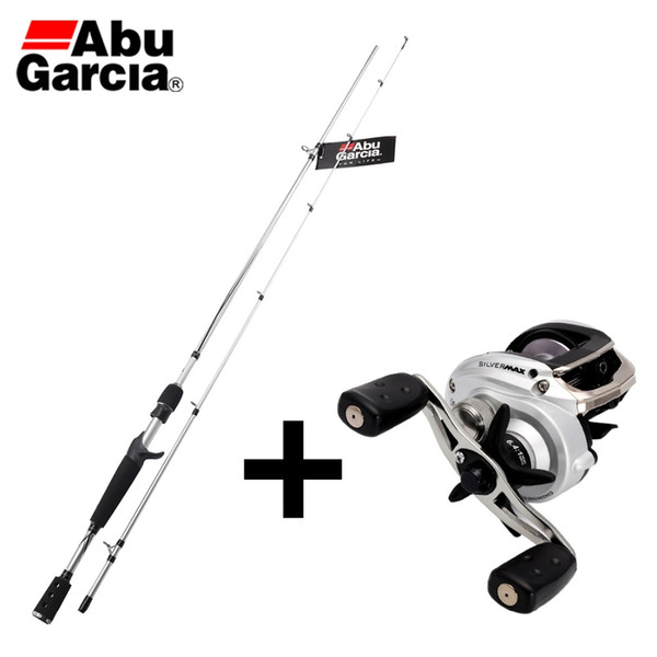 Wholesale- 2016 Original ABU GARCIA VENGEANCE II 1.98M M/ML Baitcasting Fishing Rod+SILVER MAX3 SMAX3 6.4:1 BaitCasting Fishing Reel Set