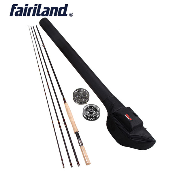 Portable fly Fishing set js021C 9/10 11/12 kit 4.2M((14') carbon fishing rod 110mm aluminum metal fishing reel combo with storage carry bag