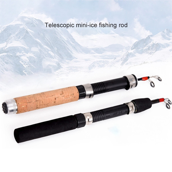 Winter Spring Super short retractable Combo Lightweight Telescopic ice Fishing reel