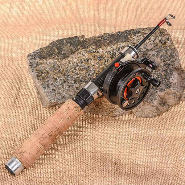 Winter Super short retractable Combo Lightweight Telescopic ice Fishing reel