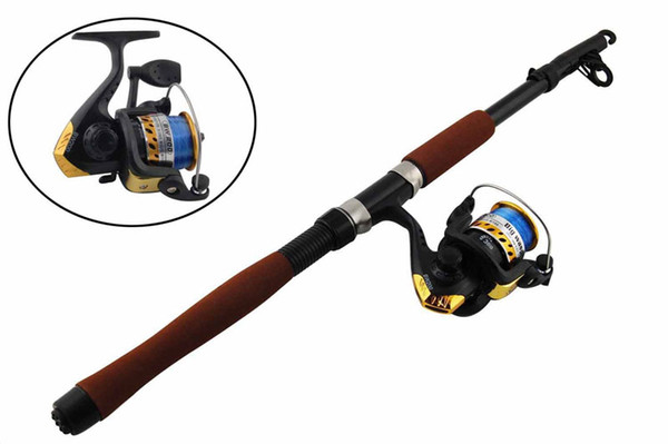 2.1m Portable Lightweight Telescope Fishing Rod and High Speed Spinning Reel Combos Set Fishing Rod&Reel set