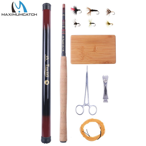 Wholesale- Maximumcatch 12FT/3.6M Tenkara Rod Combo Tenkara Fly Line Box Forcep Nipper