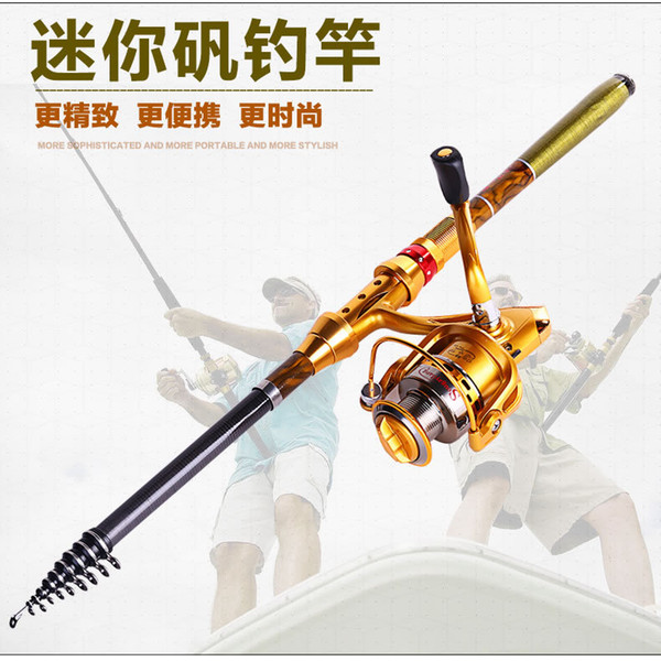 Wholesale- 2016 New Carbon Rocky Sea Fishing rod 3 m ultralight superhard throwing pole fishing gear + AF4000 Spinning Wheel Rod Combo