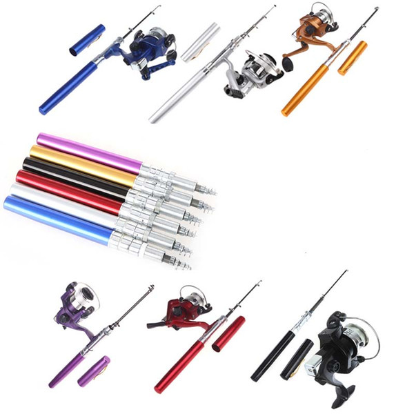 line dot matrix printer Pesca Rod Combo Portable Pen Shape Aluminum Alloy Fishing Rod Pole Baitcasting Rods 2B Fishing Reel Wheel Combos