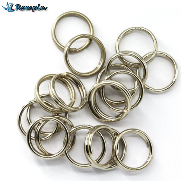 Rompin 100Pcs Stainless Steel Split Rings for Blank Lures Crank bait Hard Bait carp Fishing Tools Double Loop 6mm 7mm 8mm