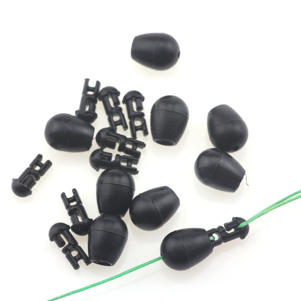 Rompin 20pcs Quick Change Beads Shock Beads Ledger Bomb Setup Change Hook Length Release Beads for Carp Fishing Accessories