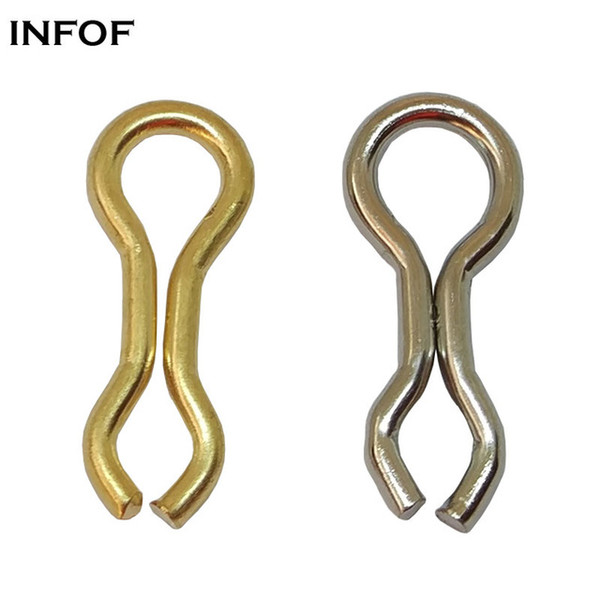 INFOF 200pcs Fishing Swivels Sea Fishing Tackle bass Fishing Connector fast link tool swivel snap clip snaps