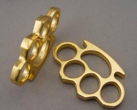 one pcs THICK THICK 12mm BRASS KNUCKLES KNUCKLE DUSTER Gold silver free shipping