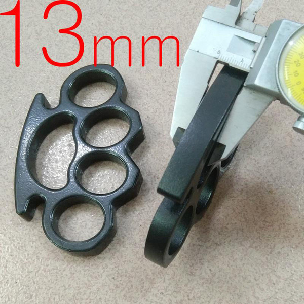 Large size Thickness 13 mm steel brass knuckle duster thick buckle hand Fitness Equipment Knuckles 1pc