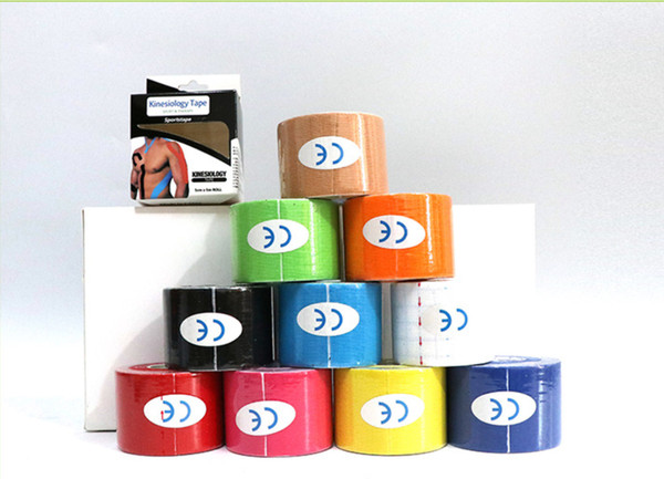 5 m x 2.5 cm Sports Bandage Sports Elastic Tape Roll Self-adhesive Sticker Muscle Tape Bandage Physiological Strain Damage Scaffold