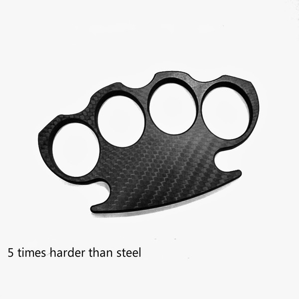 Carbon fiber tiger self-defense four-finger non-metal four batch of boxing buckle explosions super hard finger tiger ring