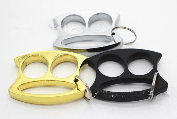 Smiling face opener tiger rigng finger protective gear key chain Save your equipment outdoor safe double hand tool Fist knuckles iron fist
