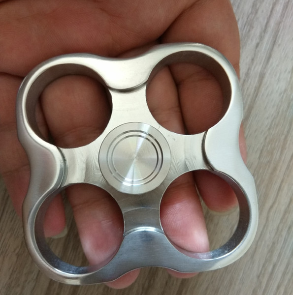 Stainless Steel knuckle dusters Fidget Spinner Mirror polished 10mm thick Mirror Polished Weight 150g Stainless Steel Cap