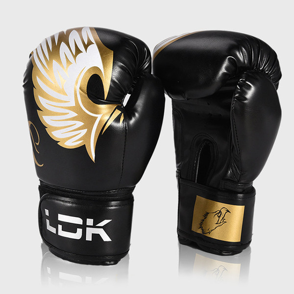 wholesale black adult children free combat leather winning professional training boxing gloves