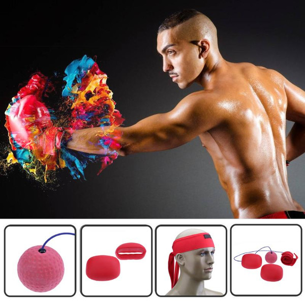 MCML New Fight Boxeo Rubber Ball Boxing Equipment With Head Band Kit For Reflex Speed Training Boxing Punch Muay Thai Exercise