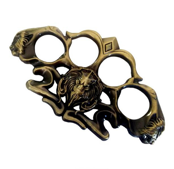 Boxing copper Hell detective Constantine Steel Brass knuckle dusters Self Defense Personal Security Women's Men's self-defense punch button