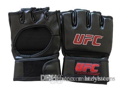 Extension wrist leather mma fighting Kick boxing gloves training taekwondo gloves (black/grey)