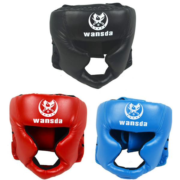 Free shipping RED/BLACK Closed type boxing head guard/Sparring helmet/MMA/Muay Thai kickboxing brace/Head protection