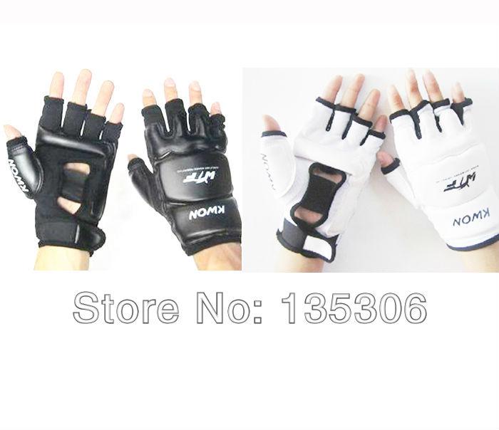 Free shipping Boxing gloves half finger Sanda Fighting Sandbag Fist Glove PU Leather Size S/M/L