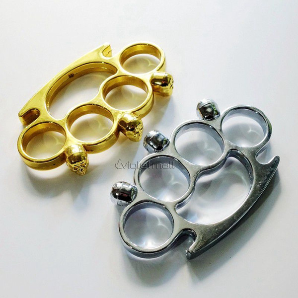 Gold Skull Knuckle Duster Knuckles Belt Buckle 5pcs