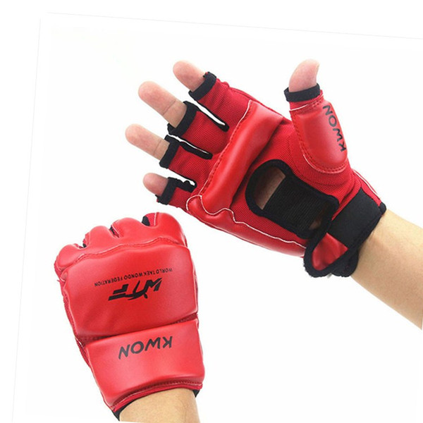 Half Fingers Kids/Adults Sandbag Training Boxing Gloves Sanda/Karate/Muay Thai/Taekwondo Protecto