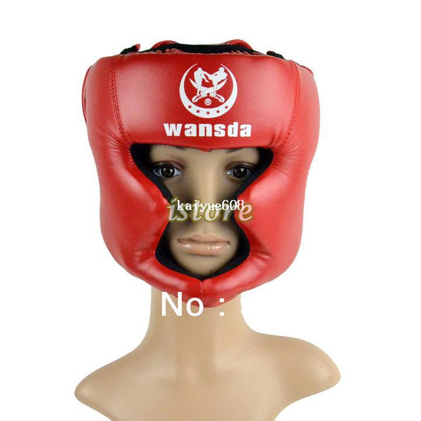 3PCS/LOT New Boxing Helmet Headgear Training sparring figthing Helmets Kick head protection face Guard guard Red TK0785