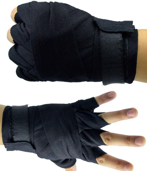 2.5m Elastic Cotton Boxing Hand wrap box hands Protective Gear Boxing Gloves Bandage magic stickers Bandages wholesale