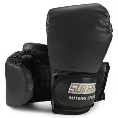 New 3 Colors SUTEN 1 Pair Boxing Gloves Mitts PU Leather Mitten Boxing Glove Kickboxing Training Boxing Gloves Male Gloves +B