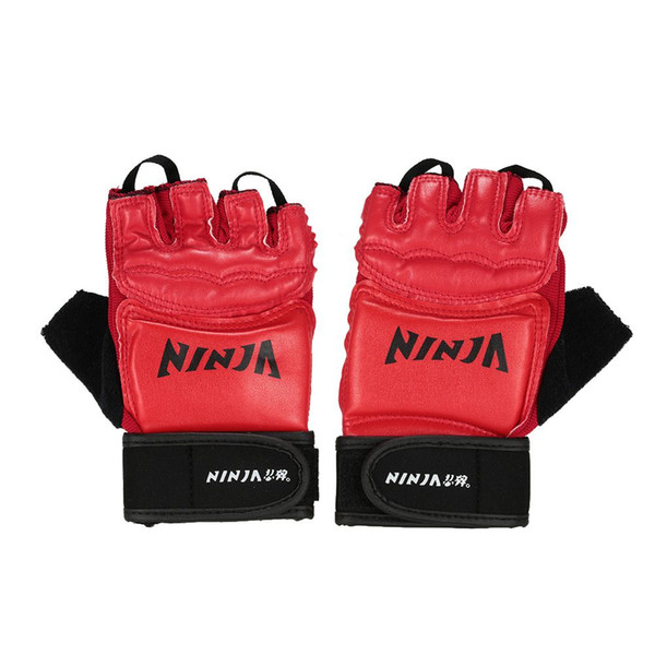 Fight Boxing Gloves Mitts Sanda Karate Sandbag Taekwondo Protector For Mma Muay Thai Kick Boxing Gloves Half Finger EA14