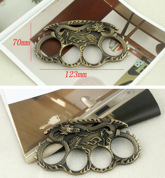 outdoor women men skull dragon boxing finger Protective Gear ring tiger BRASS KNUCKLE DUSTER Quality is very good hand tool