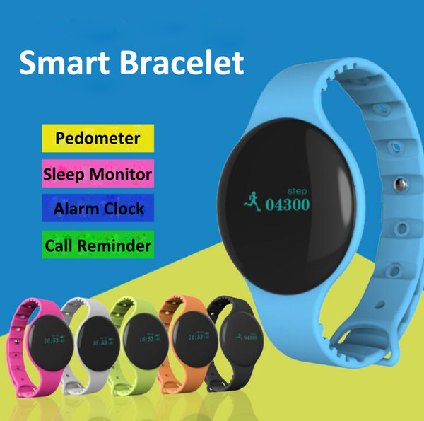 10pcs Fitness Equipment Bluetooth H8 Smart Bracelet Wristband Pedometer Anti-lost Reminder Sleep Monitoring Activity Tracker Sports Watch f