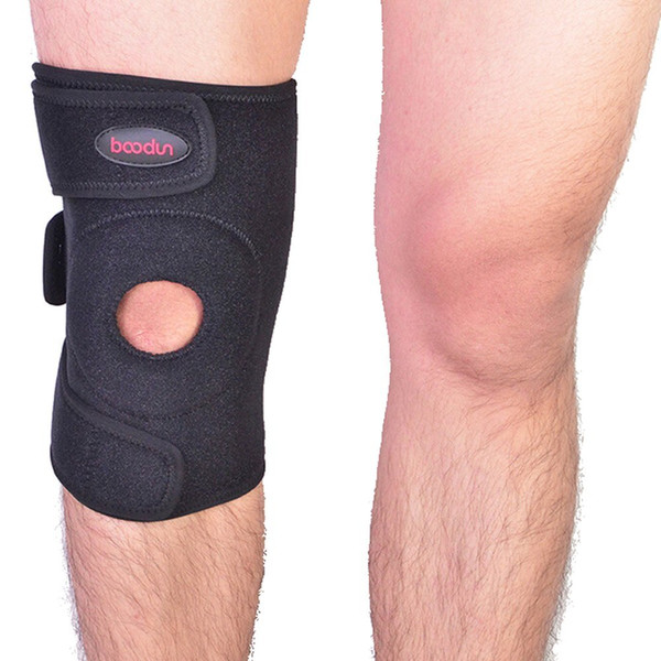 Knee Brace Support Sleeve For Arthritis, ACL, Running, Basketball, Meniscus Tear, Sports, Athletic. Open Patella Protector Wrap, Neoprene, N