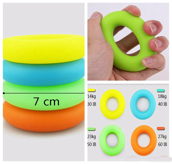 7cm Diameter Strength Hand Grip Ring Muscle Power Training Rubber Ring Exerciser Gym Expander Gripper Finger Ring