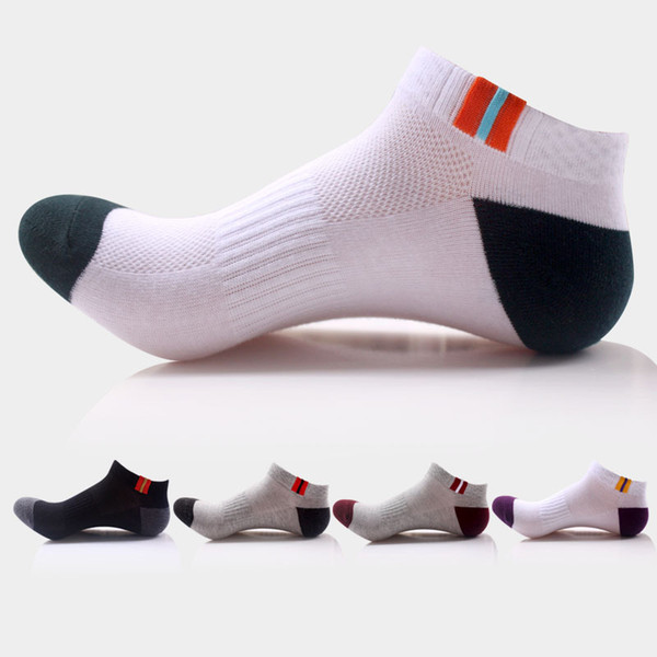 Free Shipping 20 pairs of fashion new men's socks classic quality sports and leisure summer autumn style 5 color leisure breathable sock