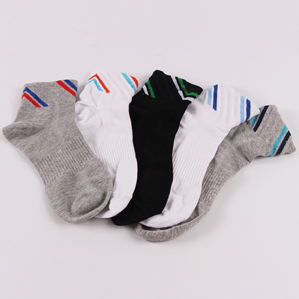 2017 new, one hand 20 pairs, men's striped socks tide men's sports socks basketball in the tube jogging socks