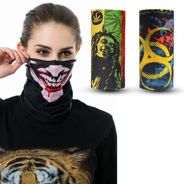 Wholesale Camping Bandanas Face Mask Polyester Neck Gaiter Outdoor Sports Seamless Tube Magic Scarf Neck Warmer Multifunctional Headwear