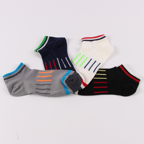 New 20 pairs of approved 2017 Casual Men Socks Mixed Colors Stripe Breathable Fitted Mesh Man Socks Autumn Winter Ankle Socks