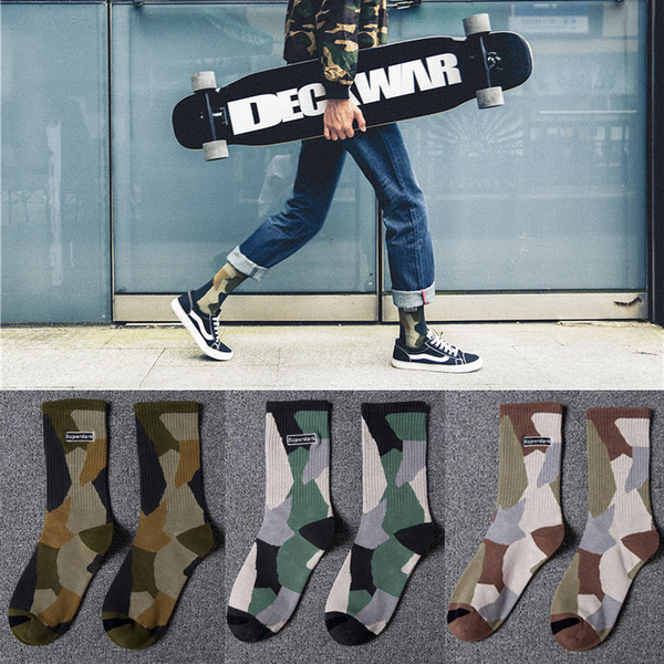 Autumn and Winter New Cotton Slippery Socks Harajuku Hip-Hop Street Wind Lovers Korean Version Of The Tide Breathable Student Sports Socks