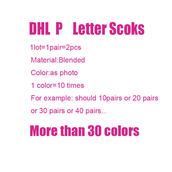 DHL 2018 New Letters Socks Fashion Women Ankle Sock School Sports Blended Socks Scoks Different Colors In Stock Fast Shipping