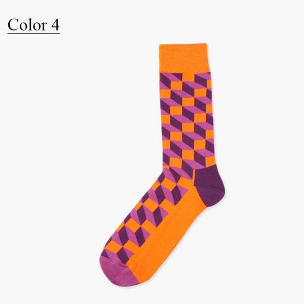 Happy Socks Men's Filled Optic Cube Socks