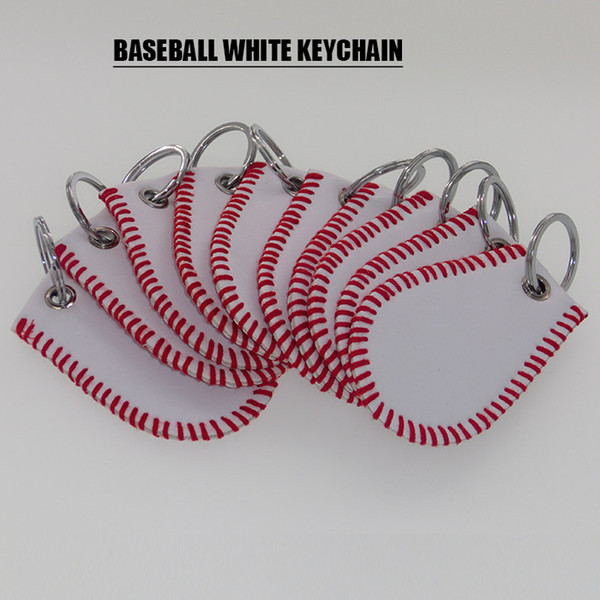 Leather Softball Key Chain Baseball Keychain