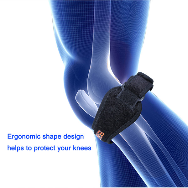 Professional Patella Tendon Strap Runner's & Jumper's Knee Strap Support Protective Bands Belt Shockproof Adjustable